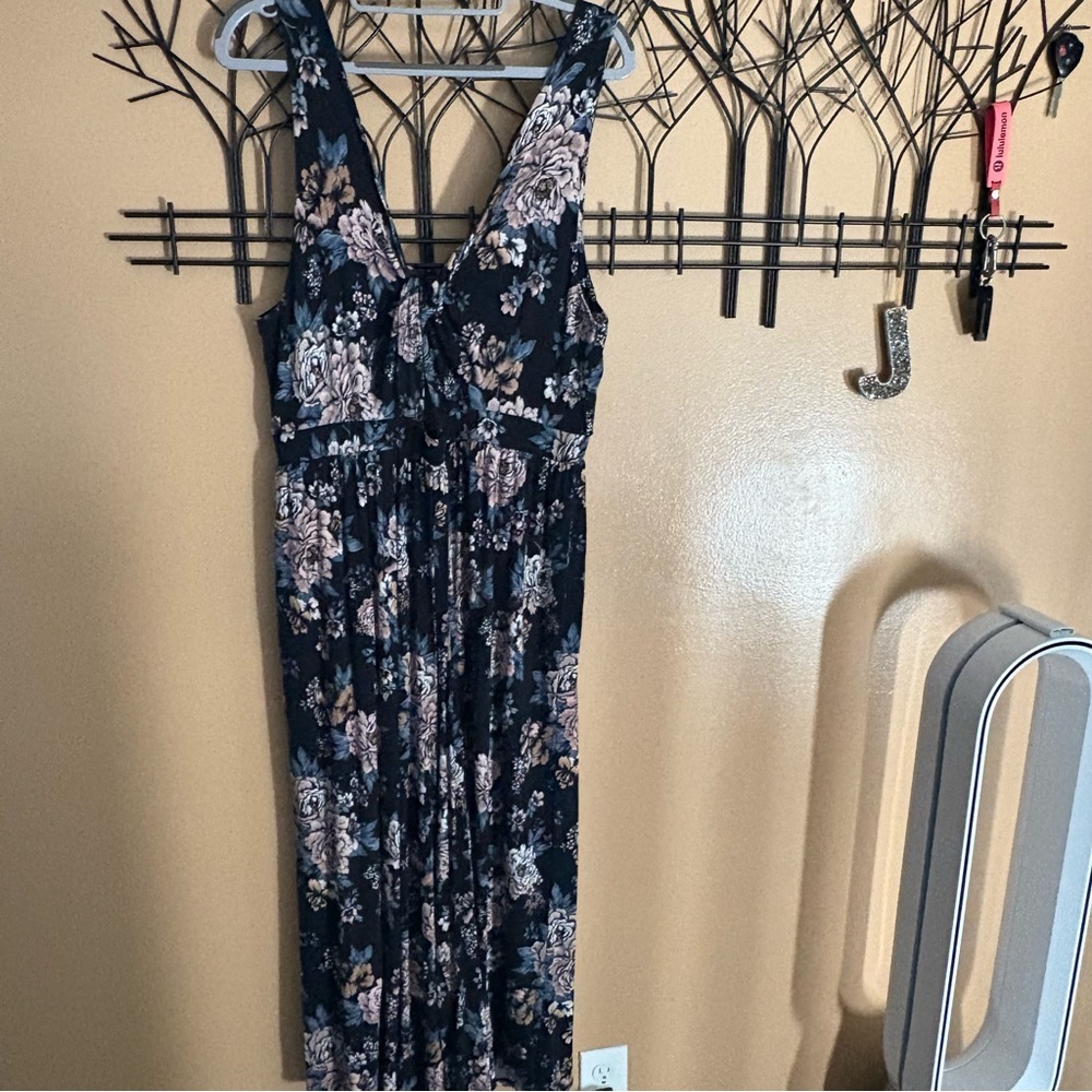 American Eagle wide leg floral jumper size large EUC-like new